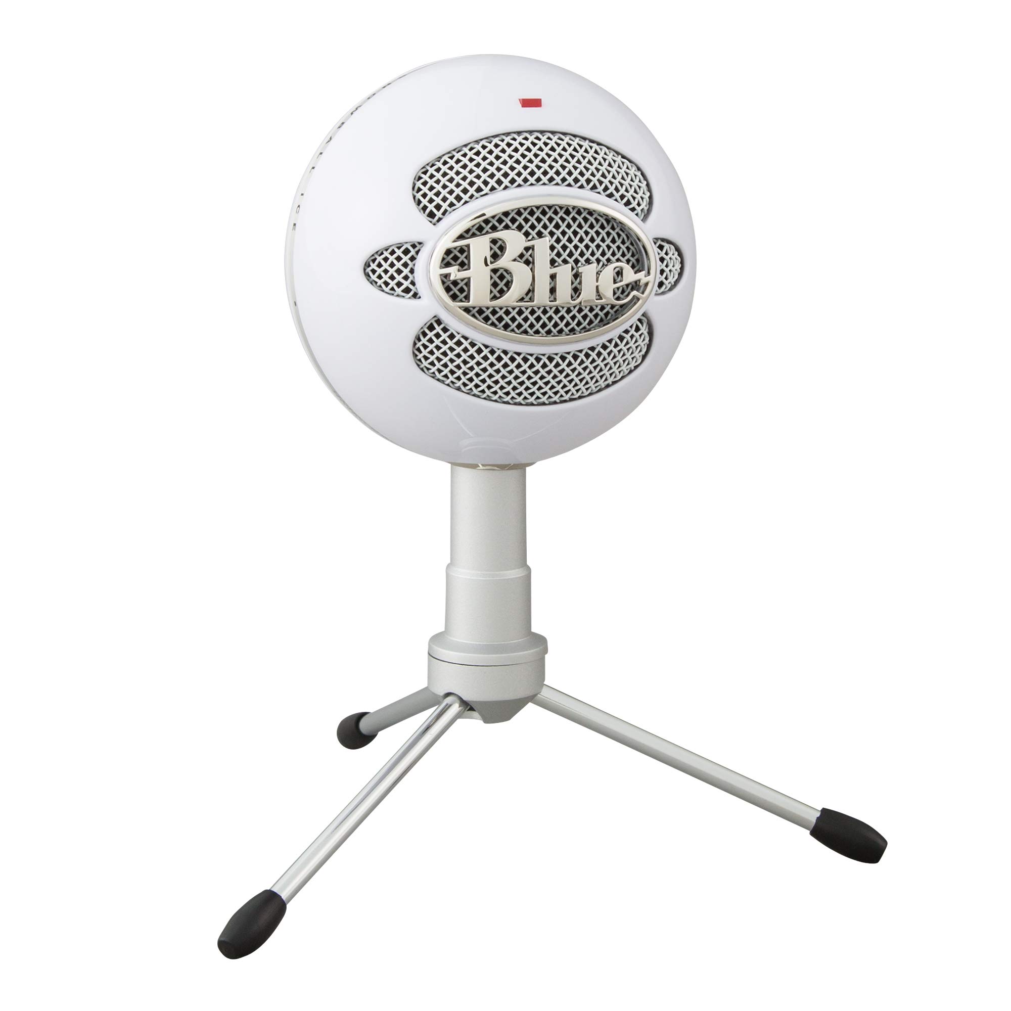 Microfone Condensador USB Logitech For Creators Blue Snowball iCE com Captação Cardióide, Suporte Ajustável, Conexão Plug and Play para Gravação e Streaming em PC e Mac - Branco