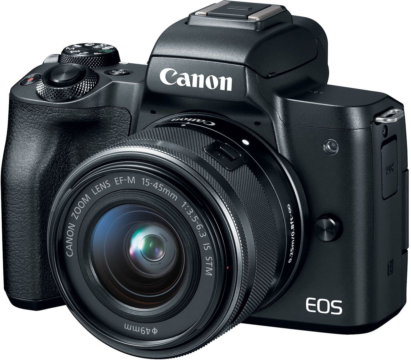 Câmera Digital Canon EOS M50 Mirrorless com Lente 15-45mm (Preto)
